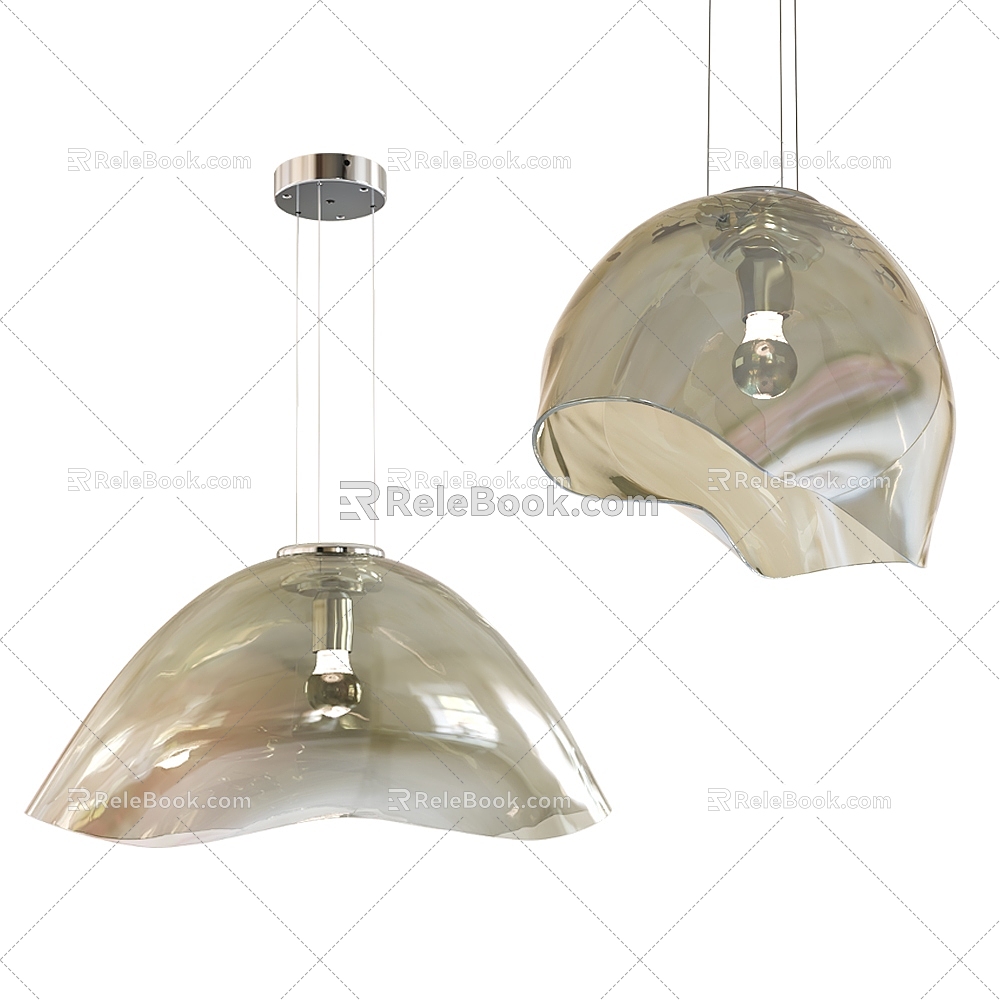 Modern chandelier 3d model