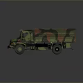 Military Camouflage Tank With Armored Hull Heavy Duty Tracks And Combat Design