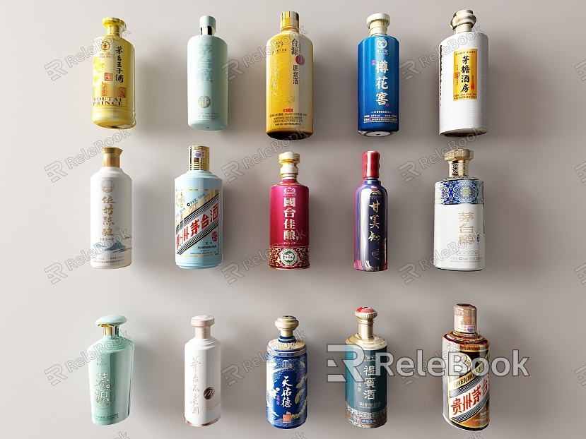 Maotai Liquor Bottle Liquor Liquor Bottle Liquor Jar Liquor Liquor Maotai Luzhou Laojiao High-grade Liquor model