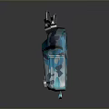 Blue Camouflage Backpack Style Weapon with Black Accessories Straps and Modern Design