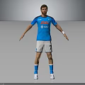 Professional Football Sports Equipment With Blue Jersey White Shorts Socks And Cleats