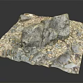 High Quality Natural Wood And Stone Decorative Materials With Rocks And Pebbles For Landscaping