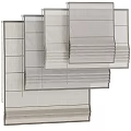 Modern Window Blinds With Various Stylish Designs For Home Decor And Light Control 3d model