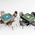 Modern Mahjong Table and Chair Mahjong Table and Chair Automatic Mahjong Table Mahjong 3d model