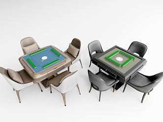 Modern Mahjong Table and Chair Mahjong Table and Chair Automatic Mahjong Table Mahjong 3d model