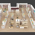 Supermarket General Merchandise Store With Diverse Products Spacious Layout And Bright Shopping Environment