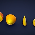 Cartoon Mango Stylized Mango Low Poly Mango Mango Core Mango 3d model