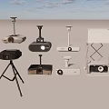 Projection projector combination 3d model