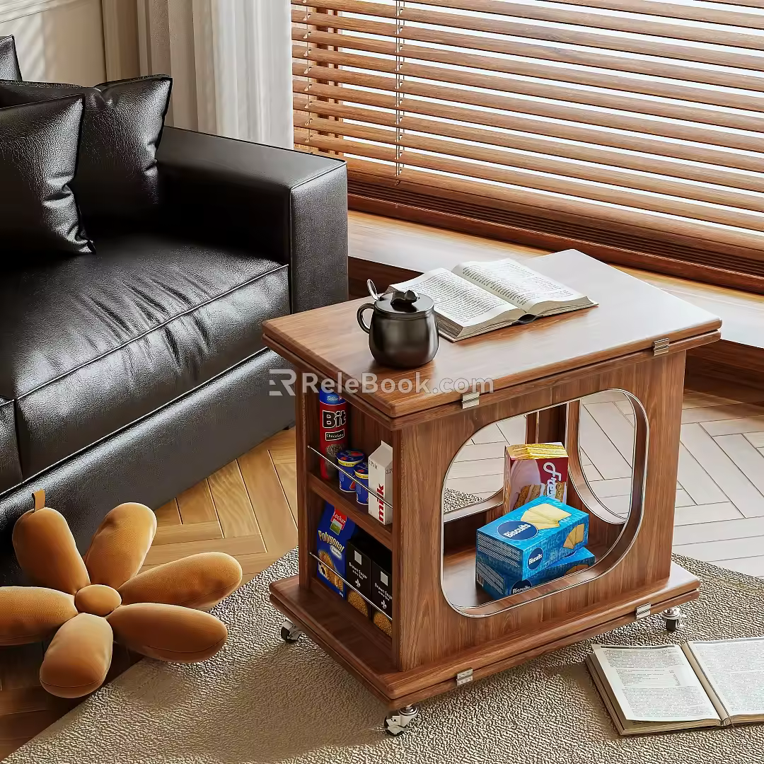 Side Table Coffee Table Trolley 3d model
