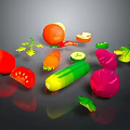 Fresh Colorful Vegetables For Healthy Diet Including Tomato Carrot Onion Cucumber And Green Leaves