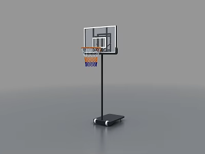 Mobile Basketball Box Interactive Game Kids Basketball Box 3d model