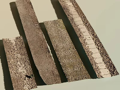 Various Garden Path Paving Designs Featuring Stone Brick and Textured Patterns 3d model