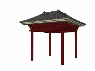 Chinese-style pavilion landscape pavilion garden pavilion 3d model