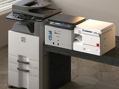 Printer Modern Office Equipment Printer Copier Office Supplies Commonly Used Printer 3d model