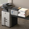 Printer Modern Office Equipment Printer Copier Office Supplies Commonly Used Printer 3d model