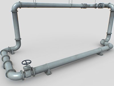 Industrial LOFT Piping Package model