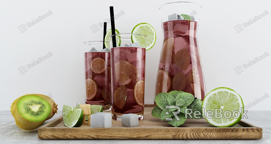 Modern Beverage Drinks Cold Drinks model