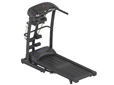 Home Use Electric Treadmill With Digital Control Panel And Adjustable Incline Running Belt 3d model
