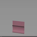Pink Folded Paper Item with Smooth Surface and Clean Design as Simple Stationery Product