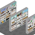 Illuminated Multi Tiered Display Shelves Showcasing Colorful Plush Toys And Stuffed Animal Designs