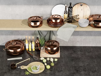 Modern Kitchenware 3d model