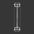 Sturdy Modern Black Stool With Metal Legs For Minimalist Home Furniture Design
