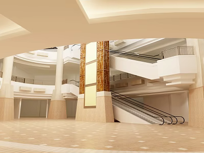 Modern Hall West Oval 3d model