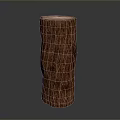 Natural Wooden Stump With Original Tree Texture For Home Decorative Accent