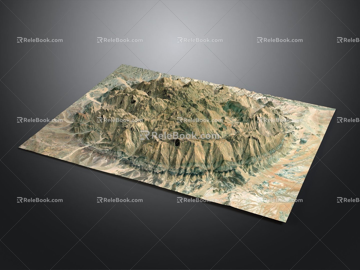 Geography, topography, mountain shape, ridge, ridge, valley, mountain range, canyon, geomorphology, mountain peak, mountain body 3d model