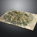 Geography, topography, mountain shape, ridge, ridge, valley, mountain range, canyon, geomorphology, mountain peak, mountain body 3d model