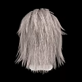 Elegant Jewelry Accessories Display On Human Head Model With Light Short Hair And Black Background