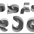 Modern Spiral Staircases With Various Designs Metal Railings And Wooden Steps