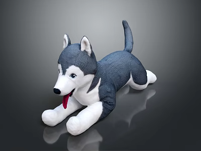 Modern Toy Husky Dog Toy Toy Dog 3d model Modern Toy Husky Dog Toy Toy Dog 3d model