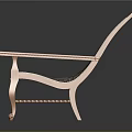 Vintage Wooden Chair With Woven Seat Armrests And Carved Leg Design