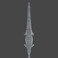 Game Movie Crocodile Character with Open Mouth Sharp Teeth Rough Skin and Horned Head