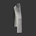 Fashionable White Women's Dress With Transparent Sleeves And Modern Minimalist Design