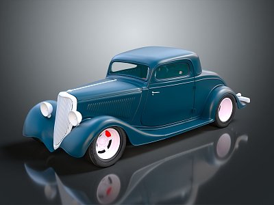 modern old car old car old car 3d model