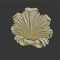 White Decorative Household Item With Intricate Carved Patterns And Floral Design