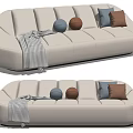 Multi-person sofa Minotti multi-person sofa double sofa 3d model