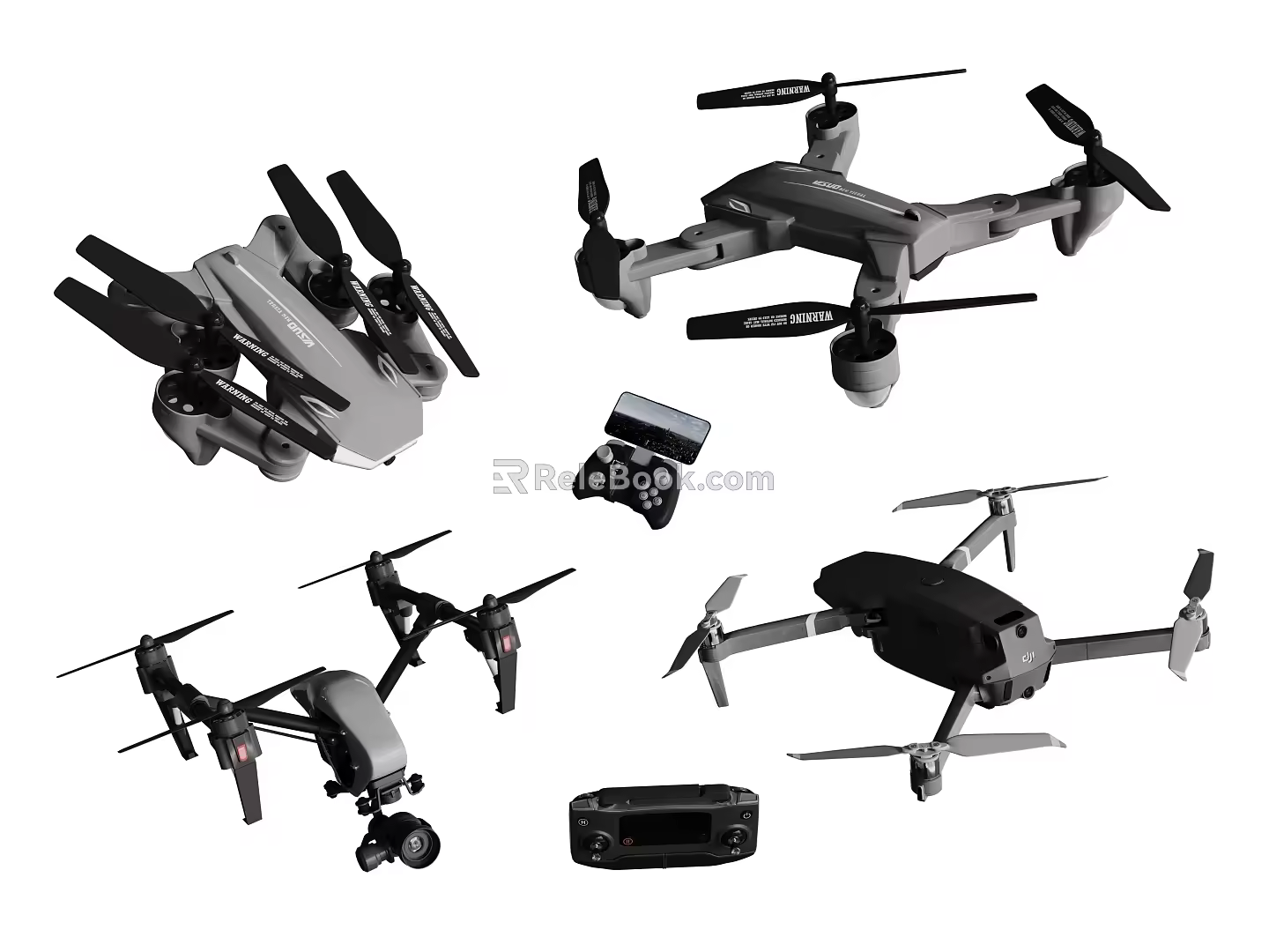 Modern Drones 3d model