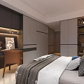 Modern Minimalist Living And Dining Room With Smart TV And Warm Ambient Home Interior Design