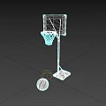 Portable Basketball Hoop Sports Equipment With Stable Base And Ball