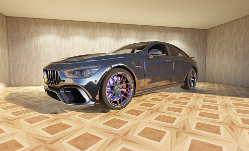 Hyundai sports car Benz sports car 3d model