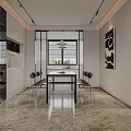 Modern Living Dining Room Featuring Beige Sofa TV Cabinet Decorative Painting Area Rug And Plant