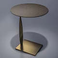 Elegant Modern Side Tables With Intricate Metal Frames And Round Tabletops 3d model