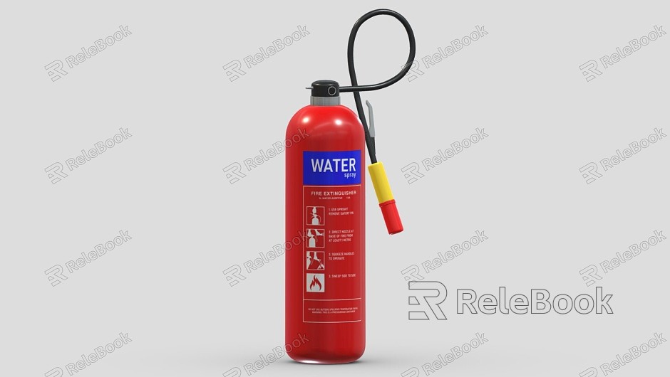 Modern fire extinguisher train model