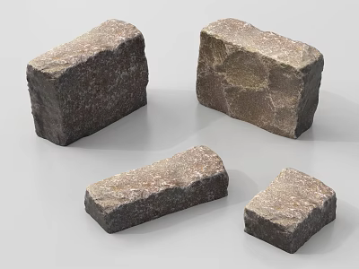 Different Shapes Natural Rockery Stones For Outdoor Garden Landscaping Decorative Use 3d model