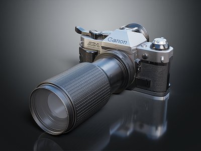 modern camera canon camera canon slr casio camera 3d model