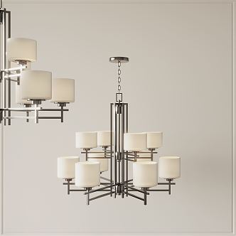 New Chinese Chandelier 3d model