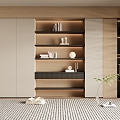 Simple Bookcase Open Bookcase High Bookcase 3d model